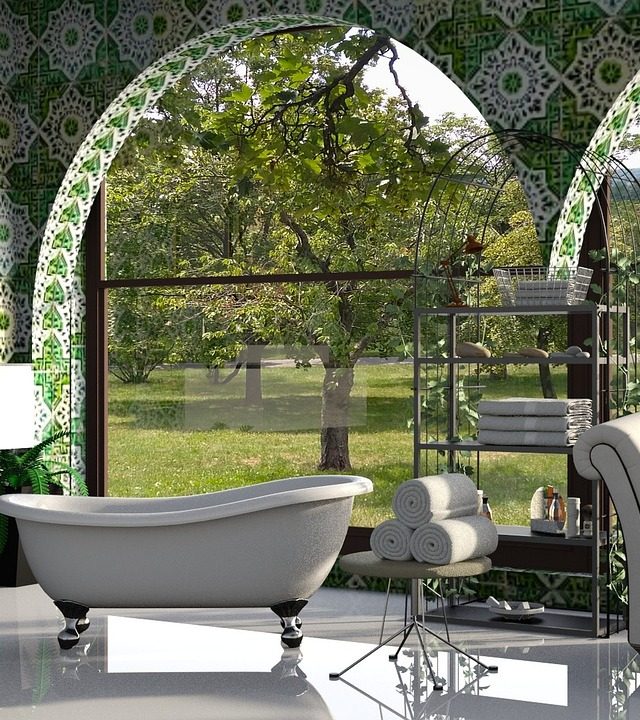 bathtub, bathroom, green by Houston Bathroom Remodelers